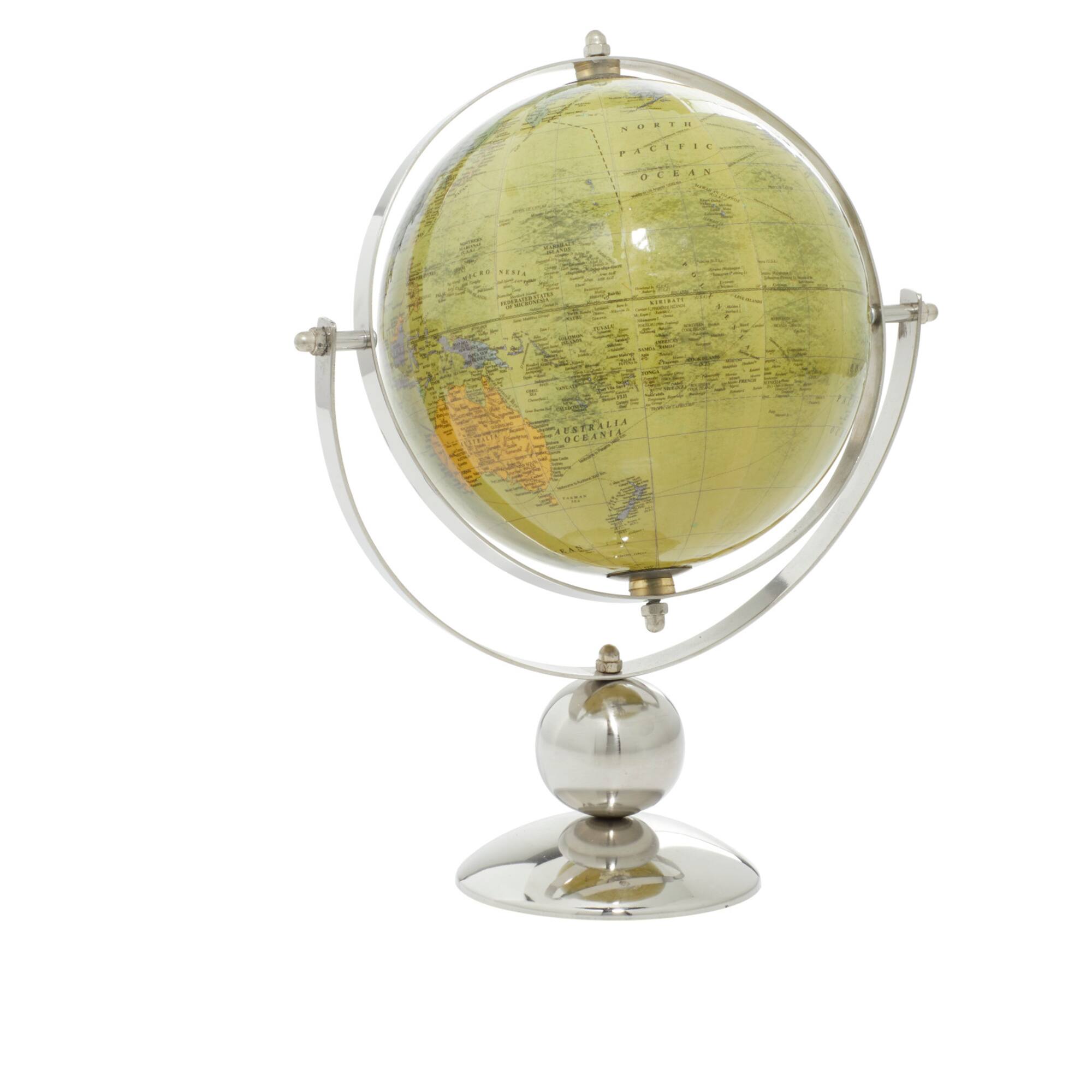 11" Silver Steel Traditional Globe